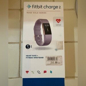 Fitbit Charge 2 Lavender Rose Gold Smartwatch plus extra bands